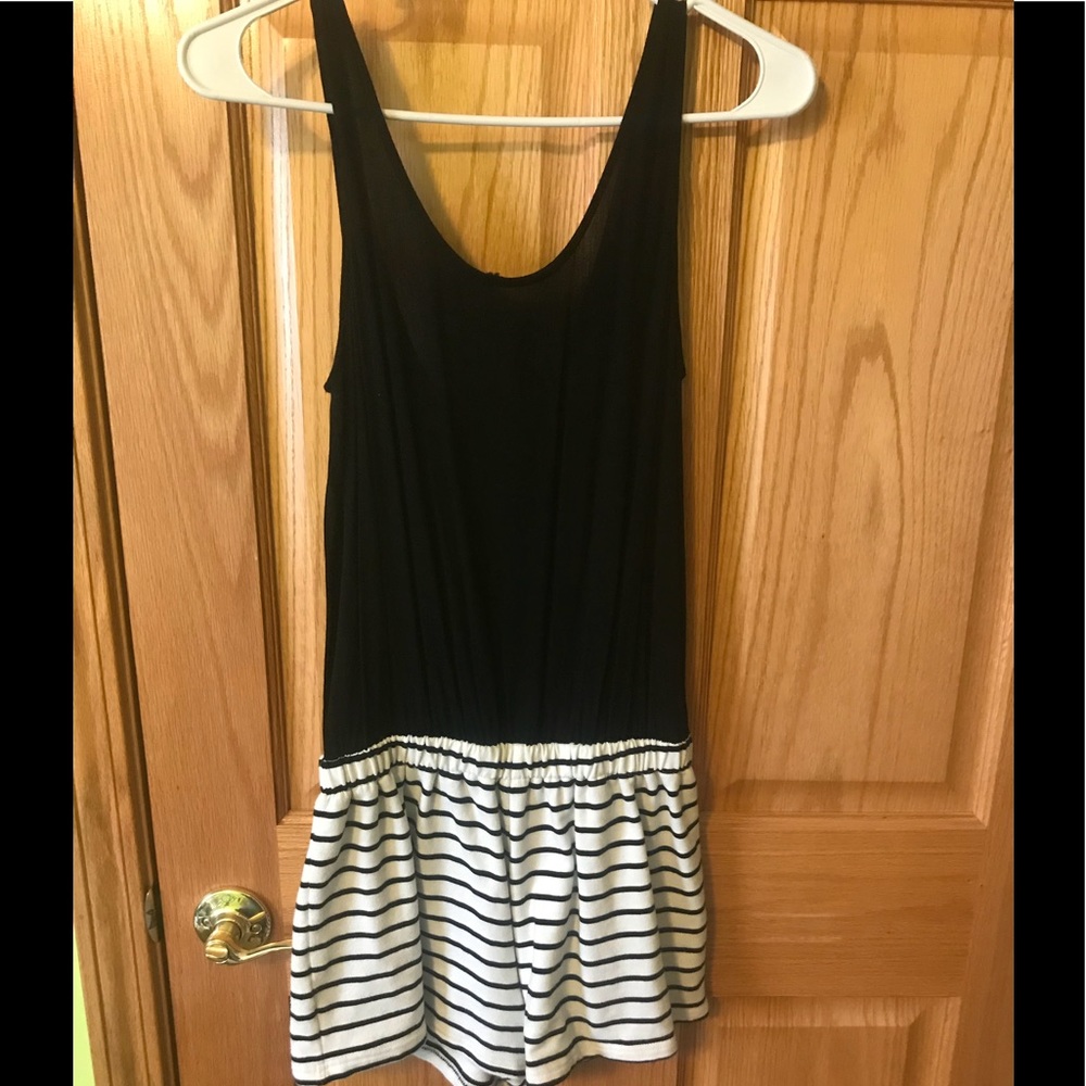 Boutique Black and white romper